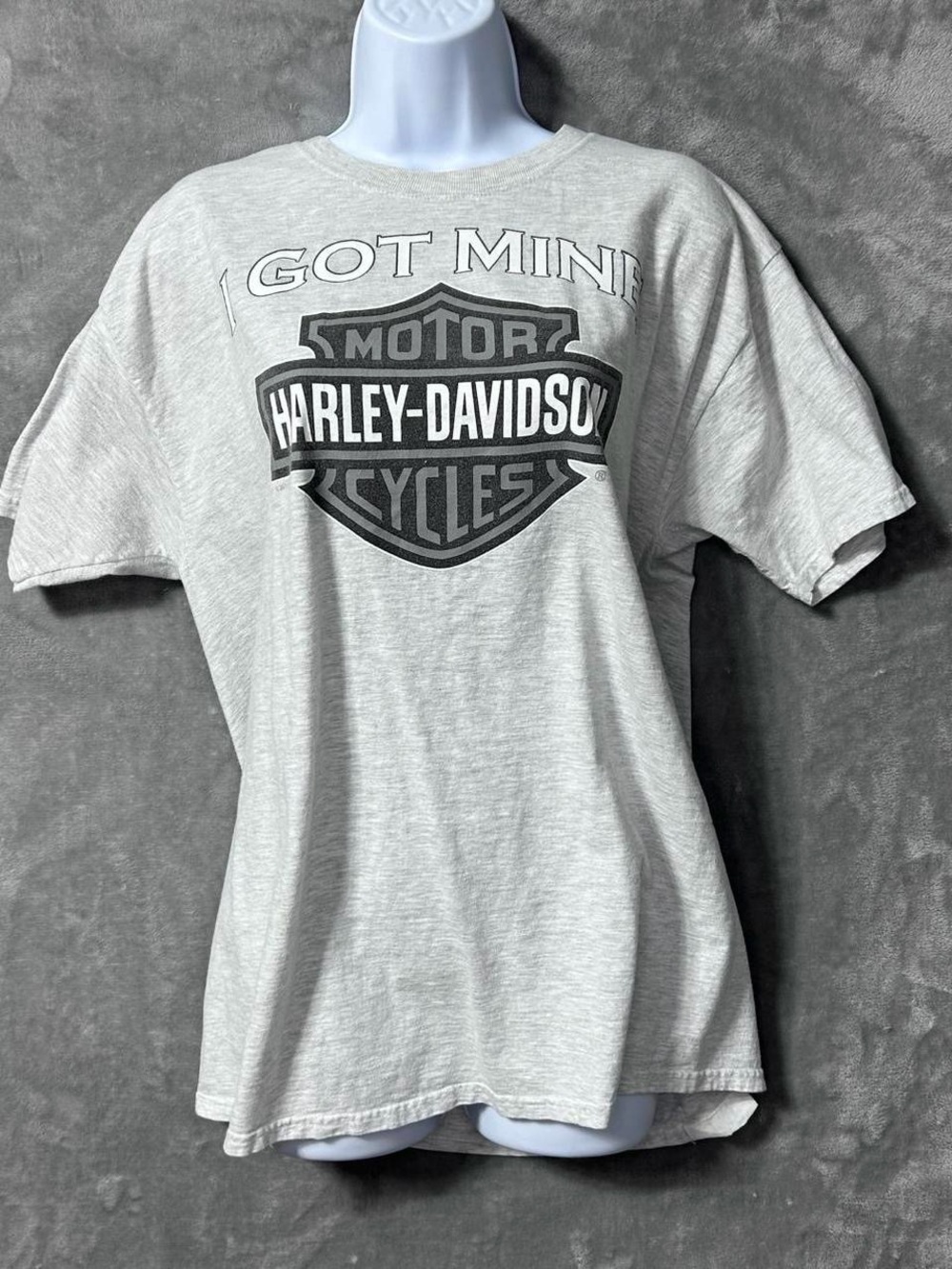Harley Davidson T Shirt Salem Oregon Timeless Legends Gray Heather L